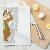 Yogi "Slimmer dan het gemiddelde Beer" Theedoek (Quarter Fold)