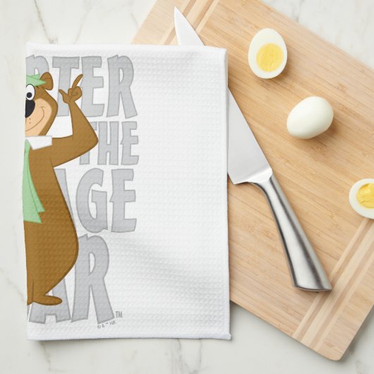 Yogi "Slimmer dan het gemiddelde Beer" Theedoek (Quarter Fold)