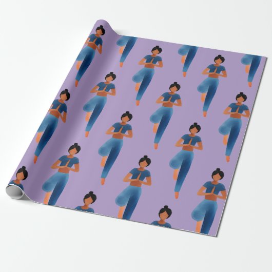 Yogini Asana Yoga Cadeaupapier (Uitgerold)