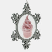 Yogurt, bevroren tin sneeuwvlok ornament (Links)