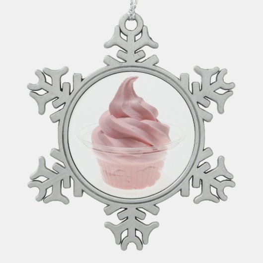 Yogurt, bevroren tin sneeuwvlok ornament (Voorkant)