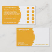 Yogurt Customer Loyalty Visitekaartje, bevroren (Voorkant / Achterkant)