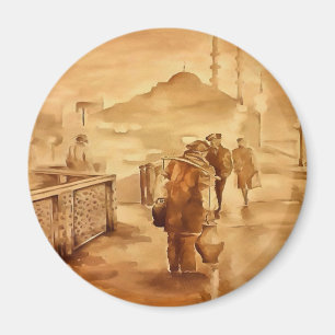 Yogurt Delivery in Istanbul , die een historisch j Magneet