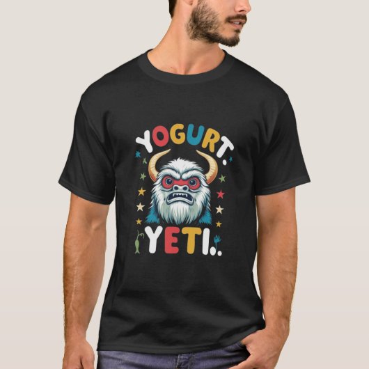 Yogurt Yeti Funny Cool T-shirt (Devant)