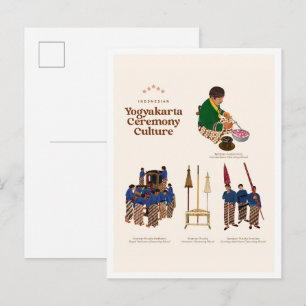 Yogyakarta Ceremonie Cultuur Indonesië Reizen Briefkaart