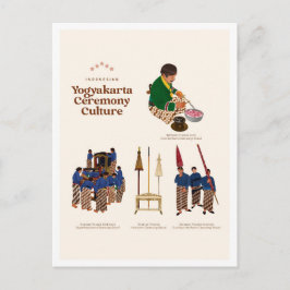 Yogyakarta Ceremony Culture Indonesia Travel Briefkaart