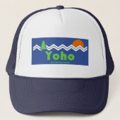 Yoho Nationaal Park Retro Trucker Pet (Voorkant)