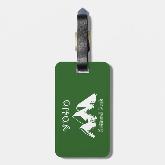 Yoho National Park Bagagelabel (Achterkant verticaal)