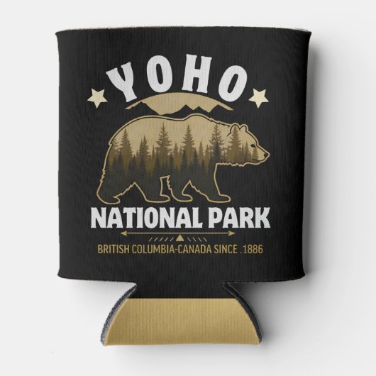 Yoho National Park Bear Design – British Columbia Blikjeskoeler (Voorkant)