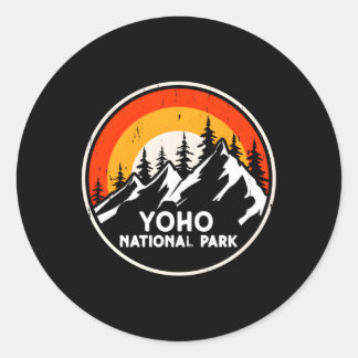 Yoho National Park Canada Bergbomen Camg Hiki Ronde Sticker