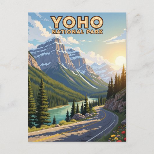  Yoho National Park Canada Briefkaart (Voorkant)