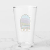 Yoho National Park Canada Travel Art Glas (Achterkant)