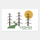 Yoho National Park Trail Rechthoekige Sticker (Voorkant)