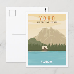 Yoho National Park Travel Place Illustratie Briefkaart