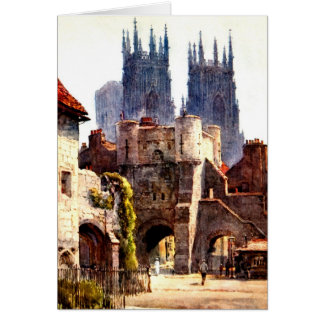 Yok Minster Bootham Bar Entrance Color Cathedraal