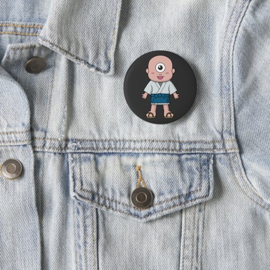 Yokai Hitotassukozou (eenodig Kind) Ronde Button 5,7 Cm (In situ)