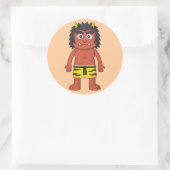 Yokai Oni (Ogre) Ronde Sticker (Tas)