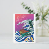Yokai-serie: Ningyo Briefkaart (Staand voorkant)