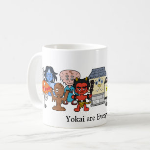 Yokai zijn overal: aangepast Japans monster Koffiemok