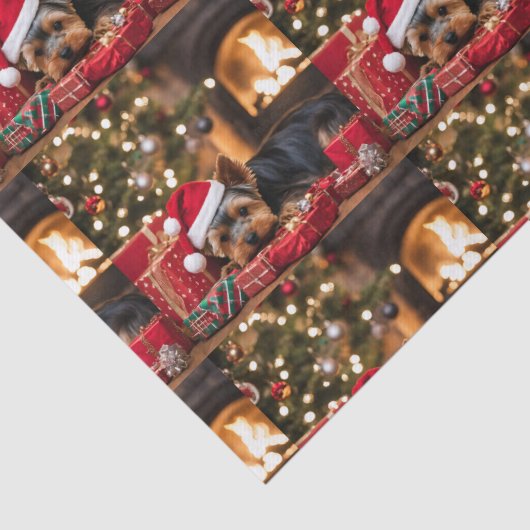 Yokie Pup Christmas Tissuepapier (Detail)