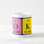 Yoko périodique nom de table mug (Centre)