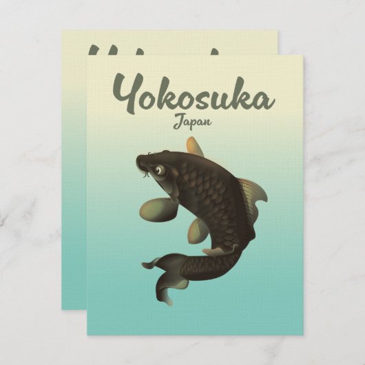 Yokosuka Japan reisposter (Voorkant / Achterkant)