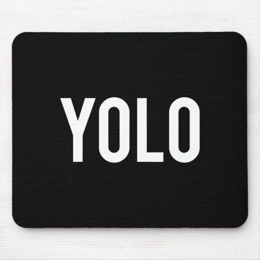 Yolo - Cool New Hip Hop Rap Funny Gift Tee  Muismat (Voorkant)