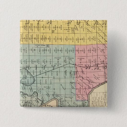 Yolo County 1 Vierkante Button 5,1 Cm (Voorkant)