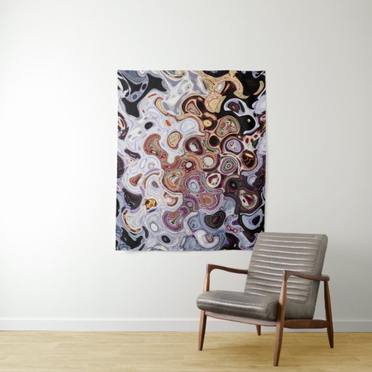 Yolo County Fair Abstract 3 Paars | SVP-Afbeelding Wandkleed (In situ)