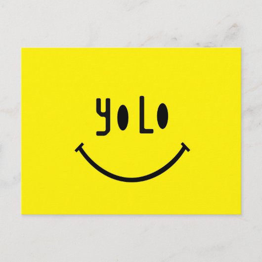 Yolo Face Briefkaart (Voorkant)