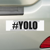 YOLO Hashtag Bumpersticker (Op auto)
