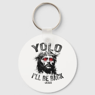 Yolo Ik Zal Bij Jezus Opstanding Kerstmis Christen Sleutelhanger