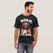 Yolo Jk Brb Jezus Christenen Paasdag Grappig Resu T-shirt (Voorkant volledig)