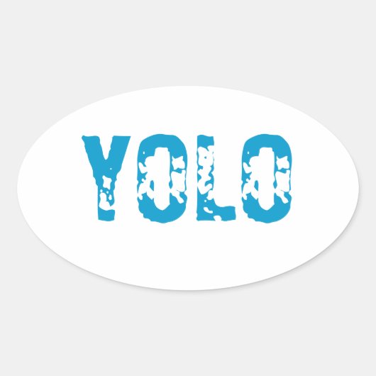 YOLO OVALE STICKER (Voorkant)