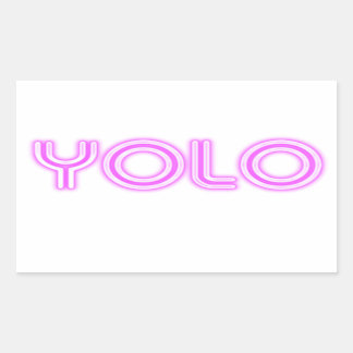 YOLO RECHTHOEKIGE STICKER