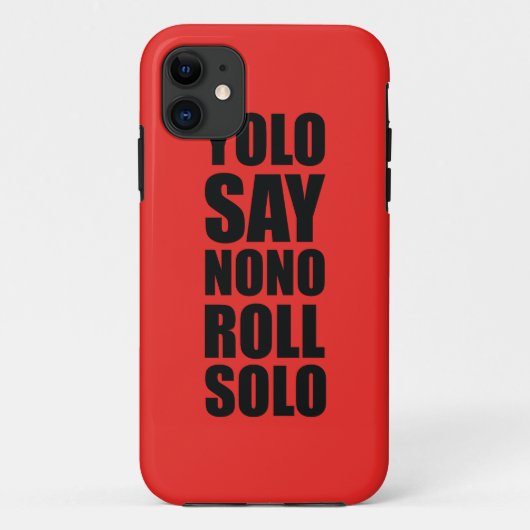 YOLO Roll Solo Case-Mate iPhone Case (Achterkant)