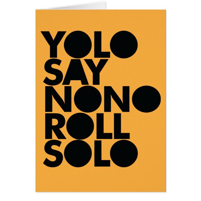 YOLO Roll Solo gevuld (Voorkant)