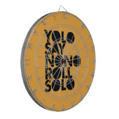 YOLO Roll Solo gevuld Dartbord (Voorkant Links)