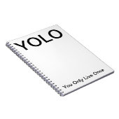 YOLO vous vivez seulement une fois carnet (Côté Droit)