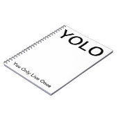 YOLO vous vivez seulement une fois carnet (Côté gauche)