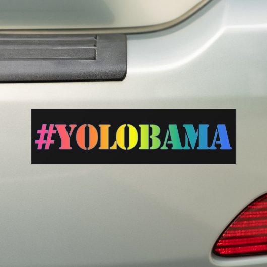 #YOLOBAMA Bumpersticker (Op auto)