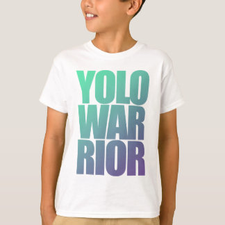 YOLOWARRIOR - Purquoise Letters T-shirt