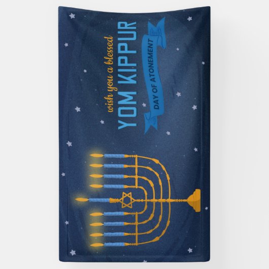 Yom Kippur Banner (Verticaal)