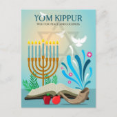 Yom Kippur Briefkaart (Voorkant)