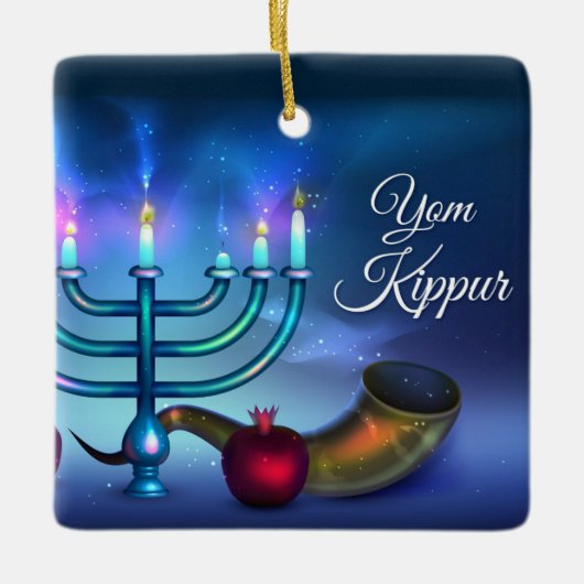 Yom Kippur Ceramic Ornament (Voorkant)