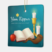 Yom Kippur Ceramic Ornament (Links)