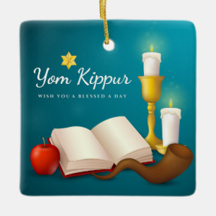 Yom Kippur Ceramic Ornament