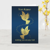 Yom Kippur - de Gouden Duiven van het Effect Kaart (Gele Bloem)