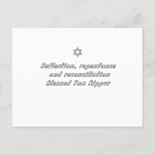 Yom Kippur Feestdagenkaart