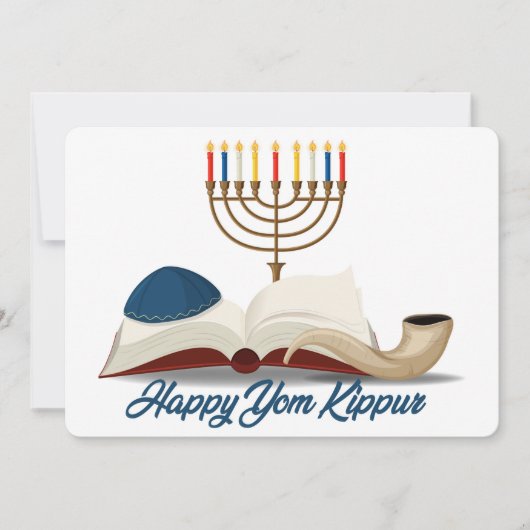 Yom Kippur Holiday Card Feestdagenkaart (Voorkant)